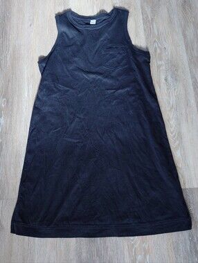 Old Navy Black Sleeveless Tank Dress with Chest Pocket